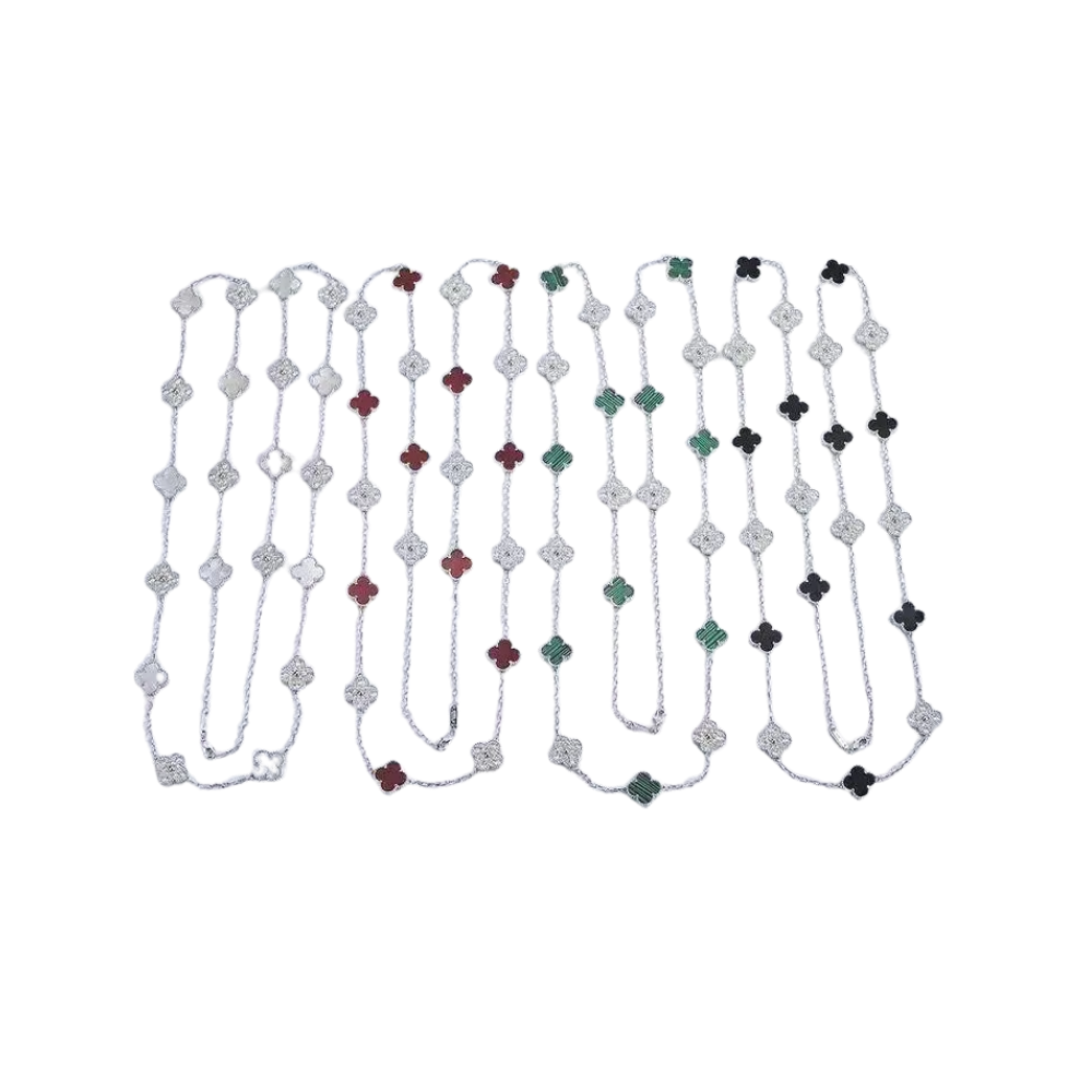 Van Cleef & Arpels Jewelry | Long Necklace Collection Silver